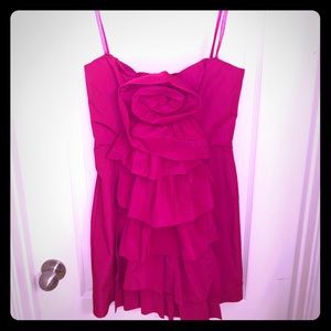BCBG MAXAZRIA strapless hot pink fuschia dress
